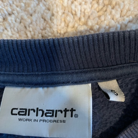 Blue carhartt crew neck. - Picture 2 of 2
